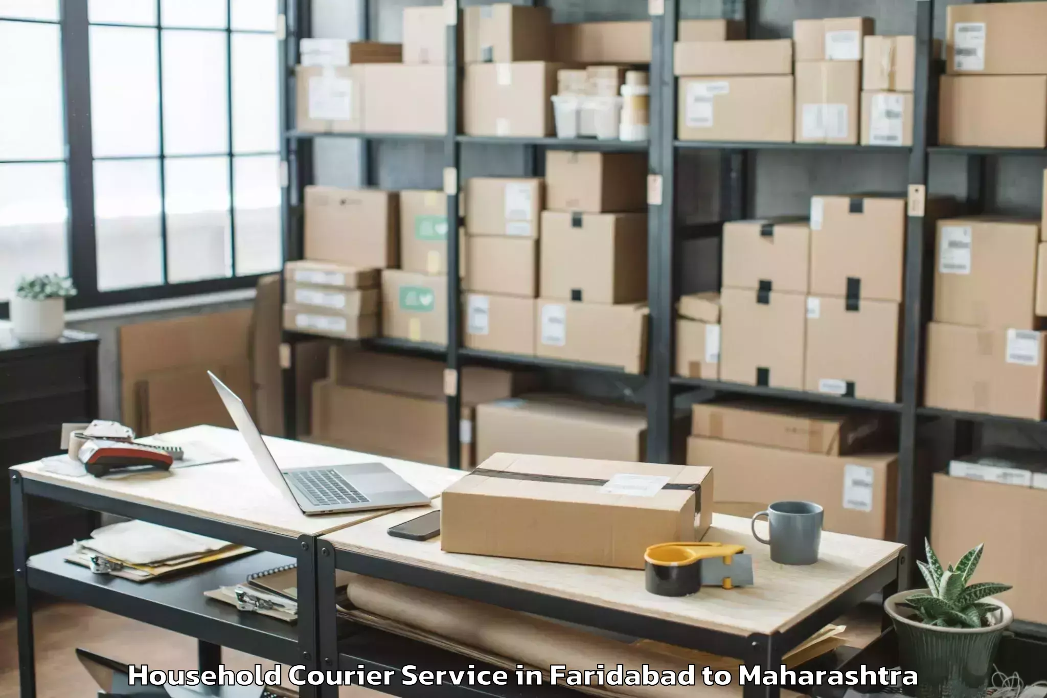 Easy Faridabad to Kaij Household Courier Booking